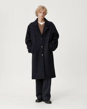 Grant Coat - Navy Wool Melton