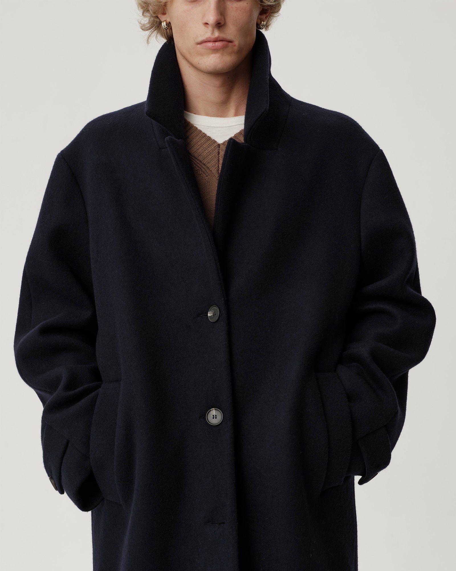 Grant Coat | Deadstock Brushed Wool | ASHA JASPER.