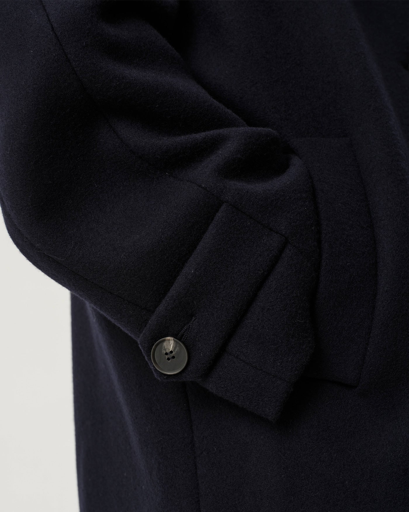 Grant Coat - Navy Wool Melton
