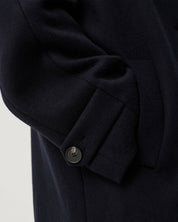 Grant Coat - Navy Wool Melton