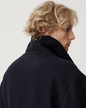 Grant Coat - Navy Wool Melton