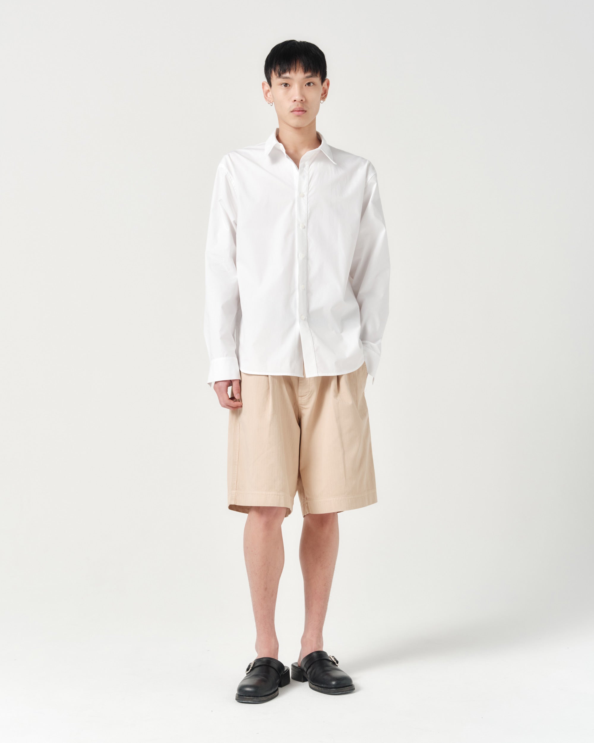 Poise Shirt - White Organic Poplin