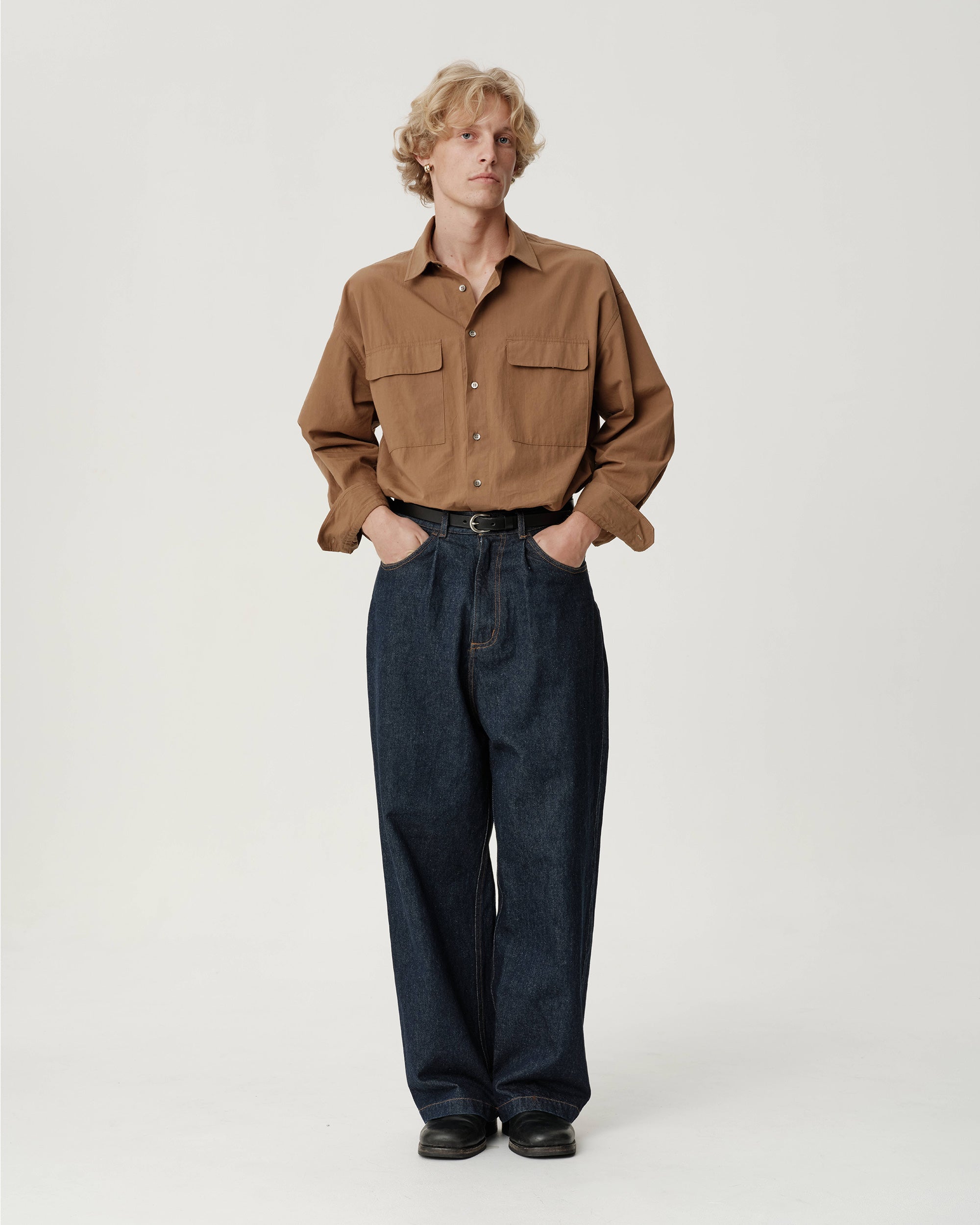 Utility Shirt - Cocoa Broadcloth