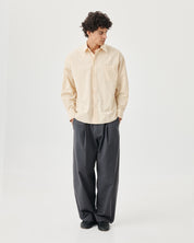 Travel Shirt - Vintage Butter Poplin