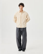 Travel Shirt - Vintage Butter Poplin