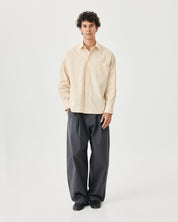 Travel Shirt - Vintage Butter Poplin