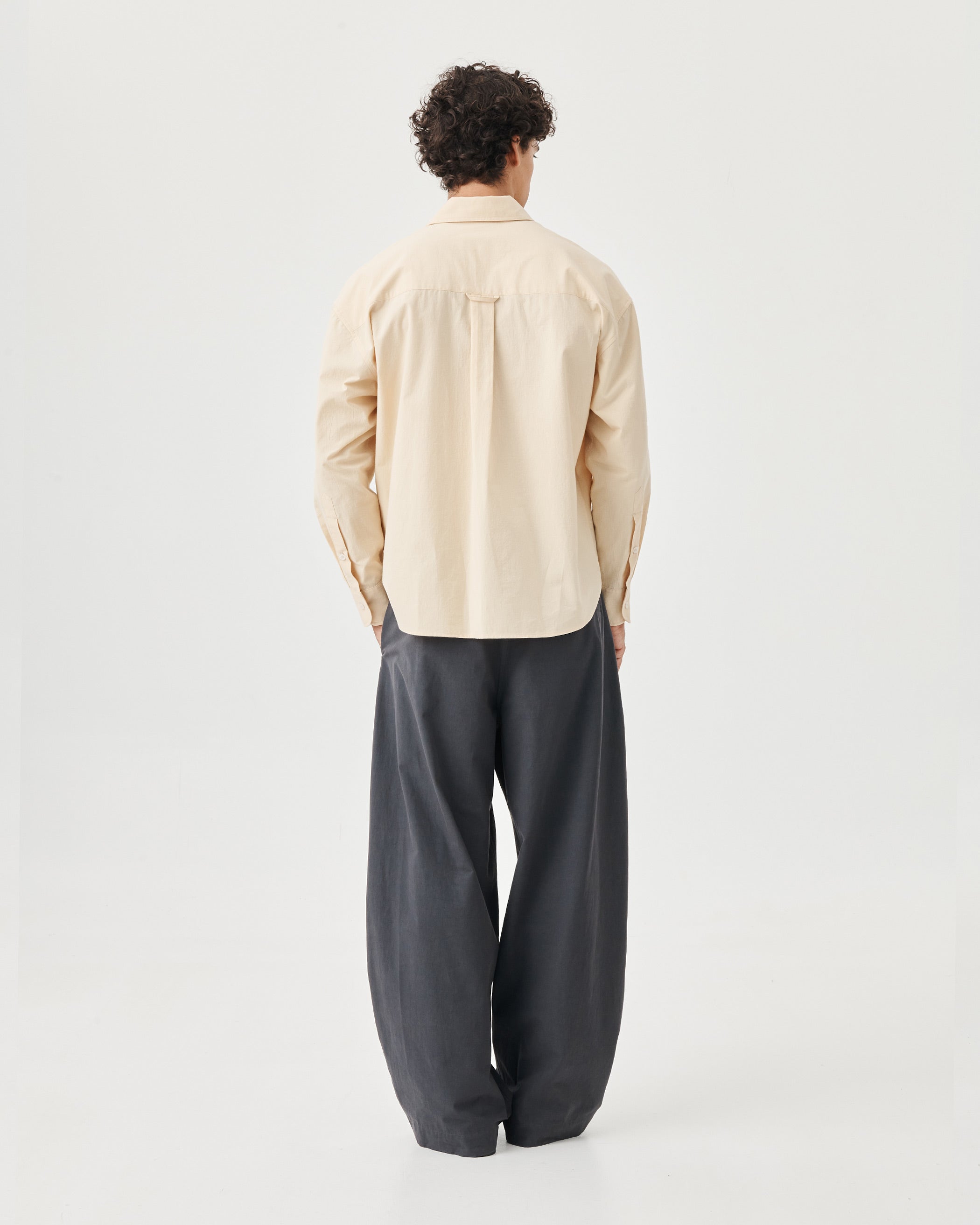 Travel Shirt - Vintage Butter Poplin
