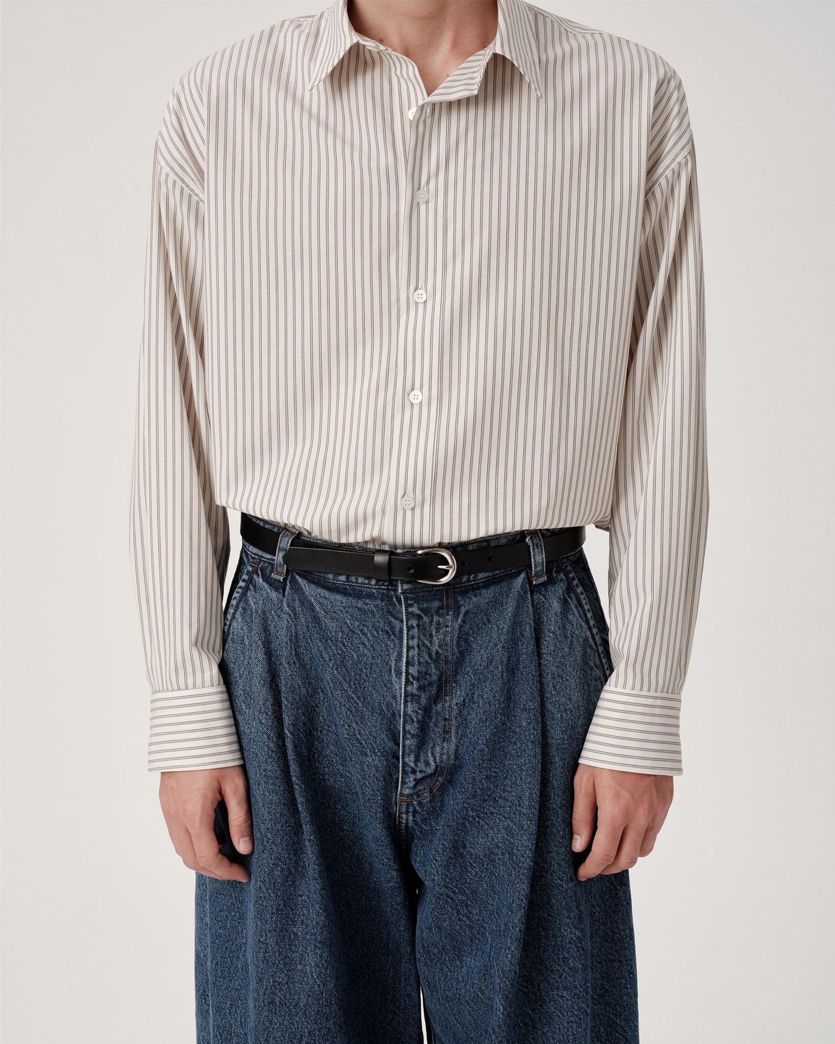 Volume Italian Denim Trouser - Stonewashed Indigo