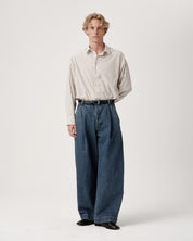 Volume Italian Denim Trouser - Stonewashed Indigo