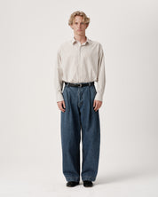 Volume Italian Denim Trouser - Stonewashed Indigo