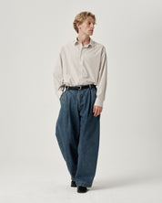 Executive Shirt - Beige Lawn Stripe