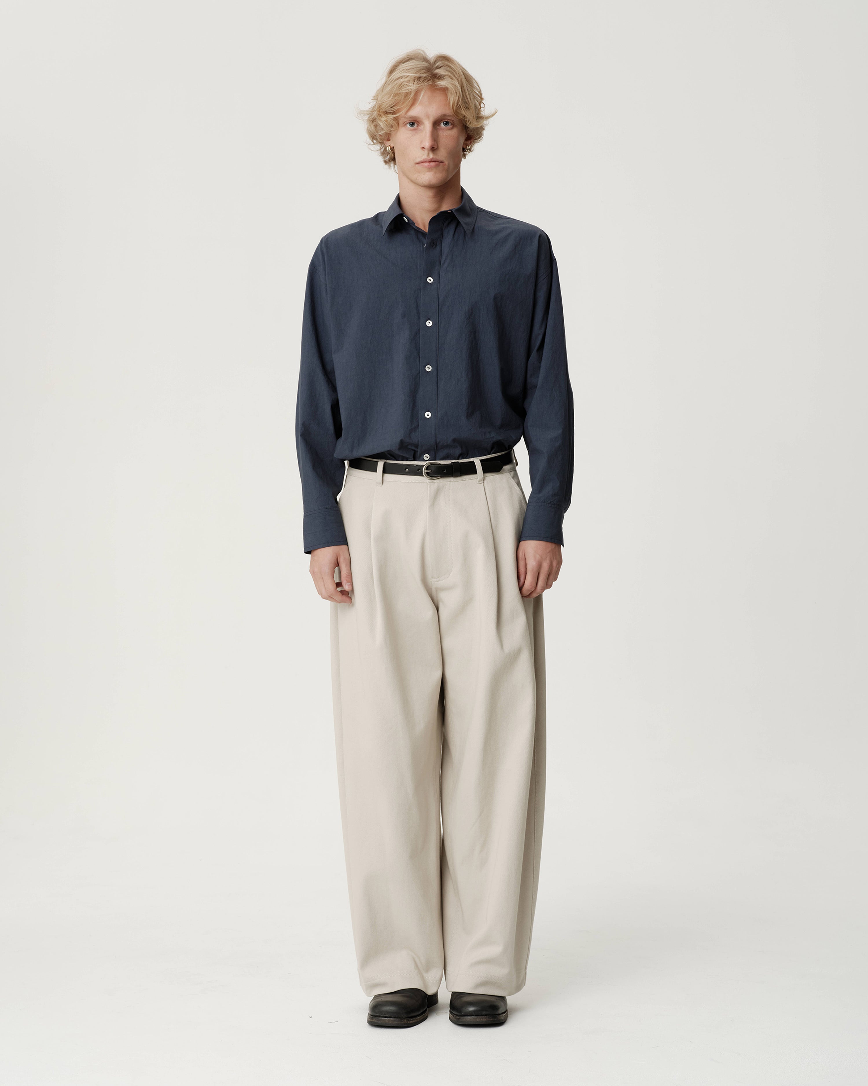 Volume Trouser - Vintage Stone Twill