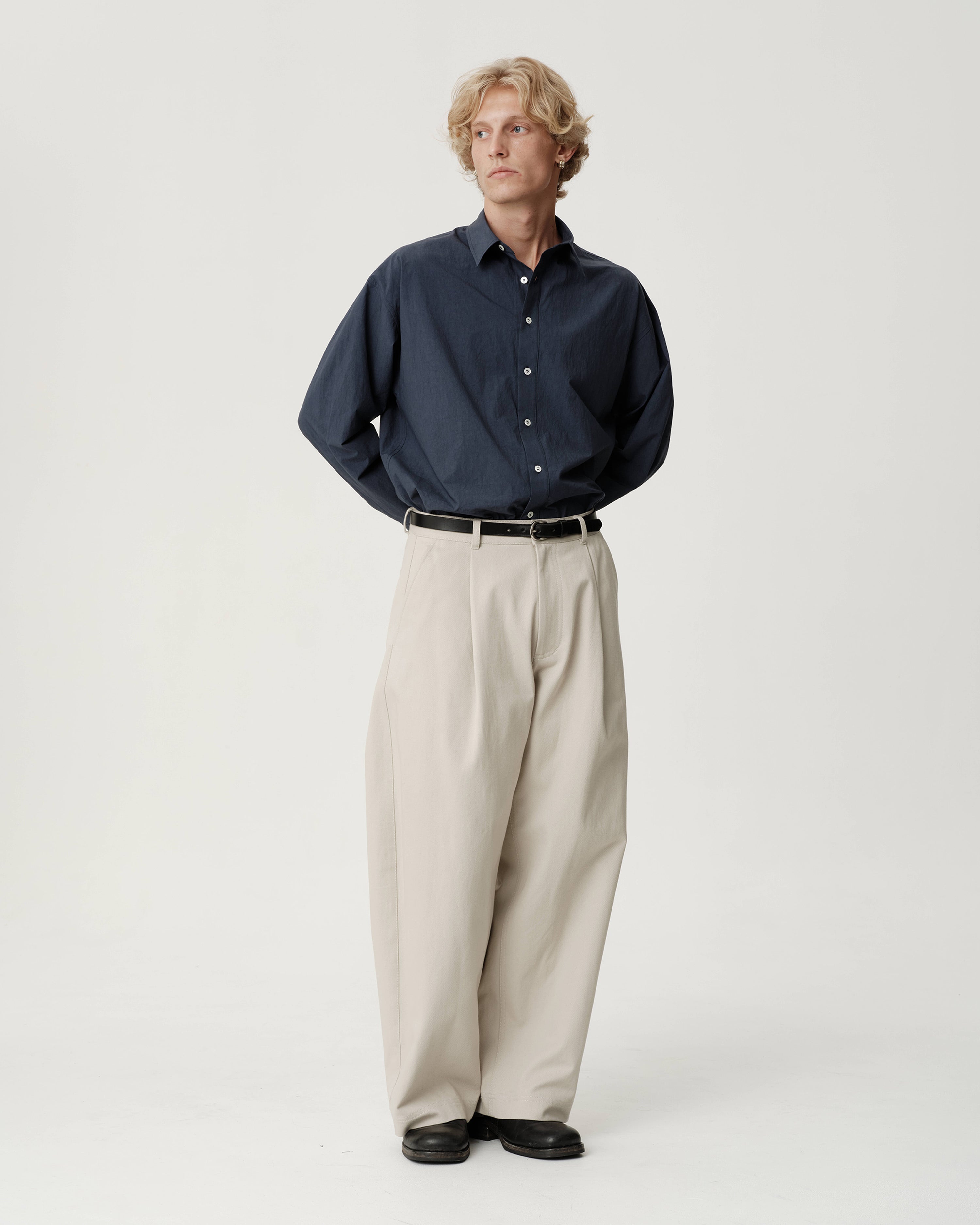 Volume Trouser - Vintage Stone Twill