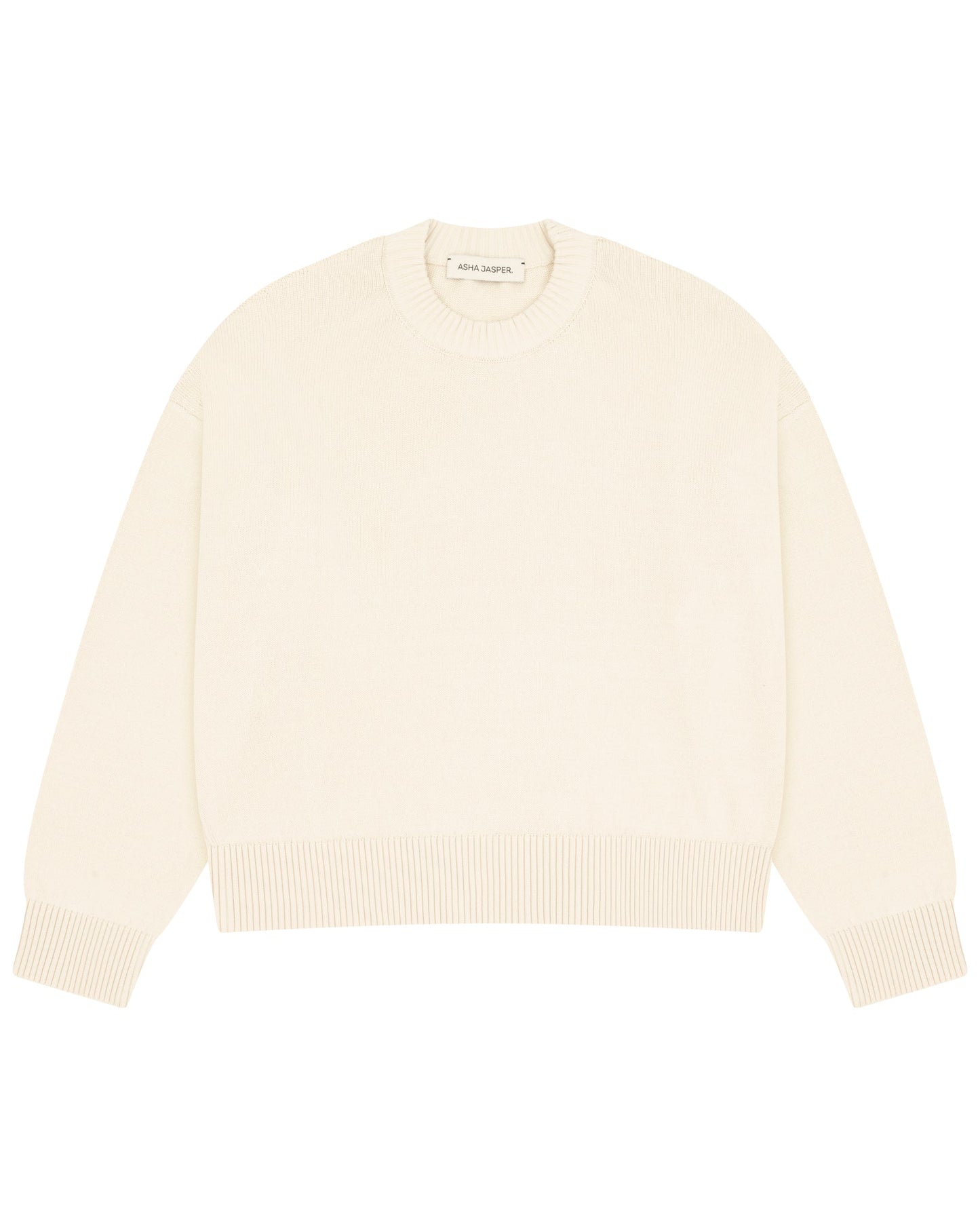 Cropped Knit - Natural - ASHA JASPER.