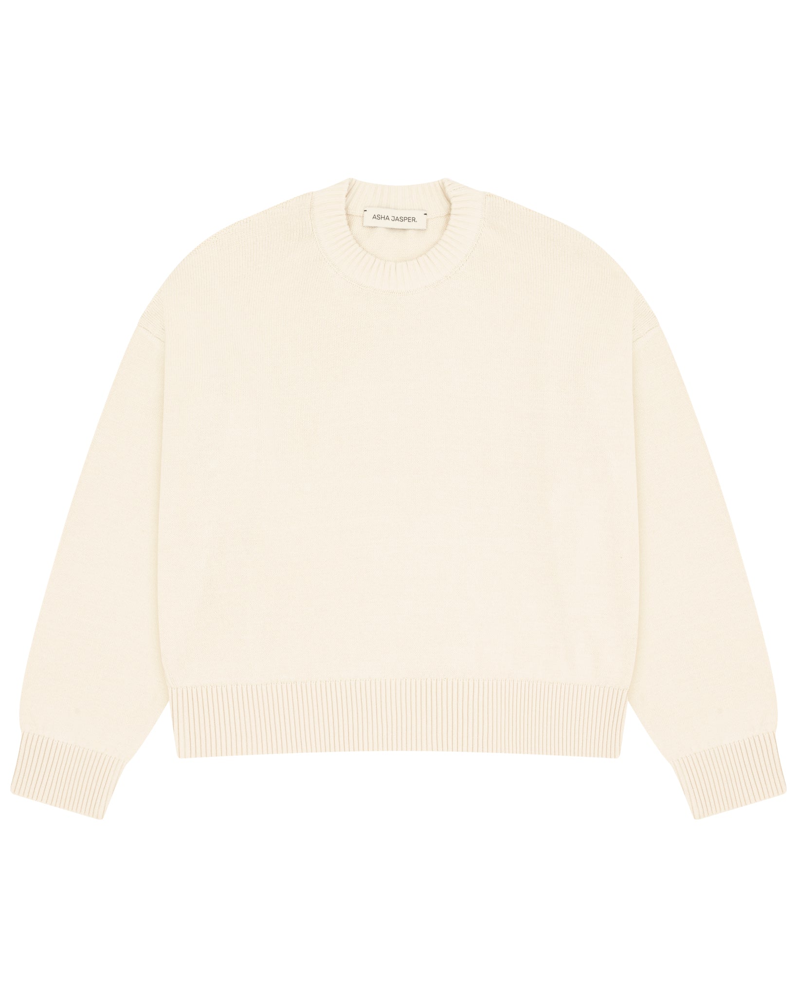 Cropped Knit - Natural - ASHA JASPER.