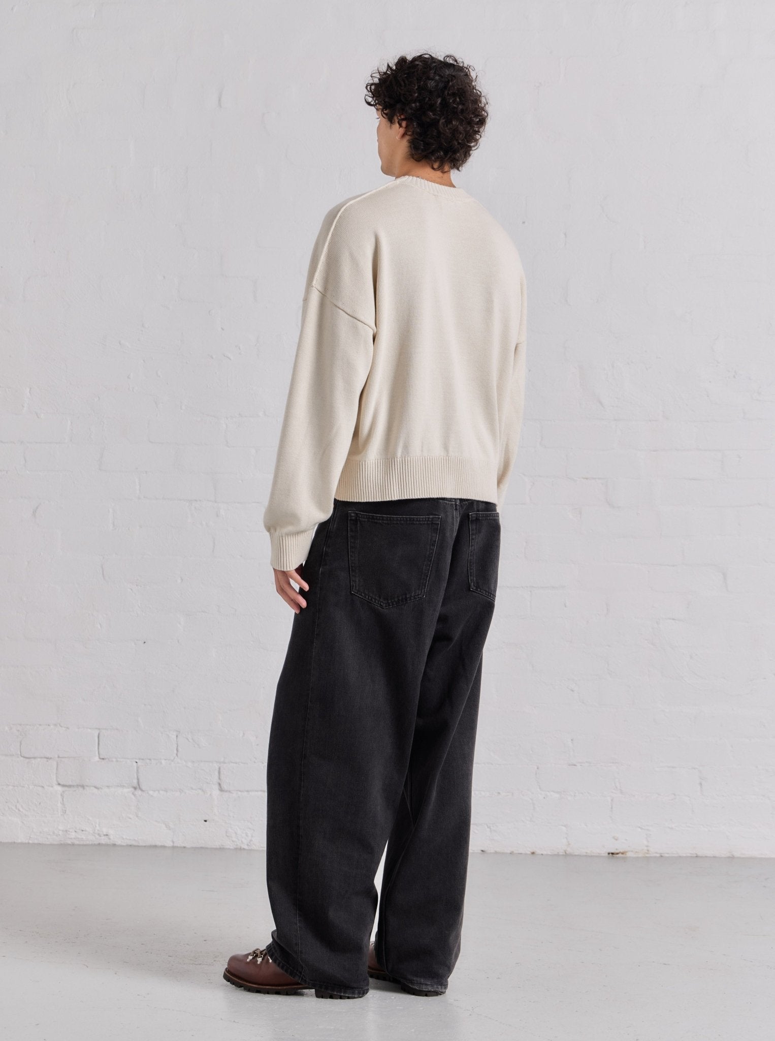 Cropped Knit - Natural - ASHA JASPER.