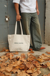 Deadstock Denim Tote. Natural - ASHA JASPER.