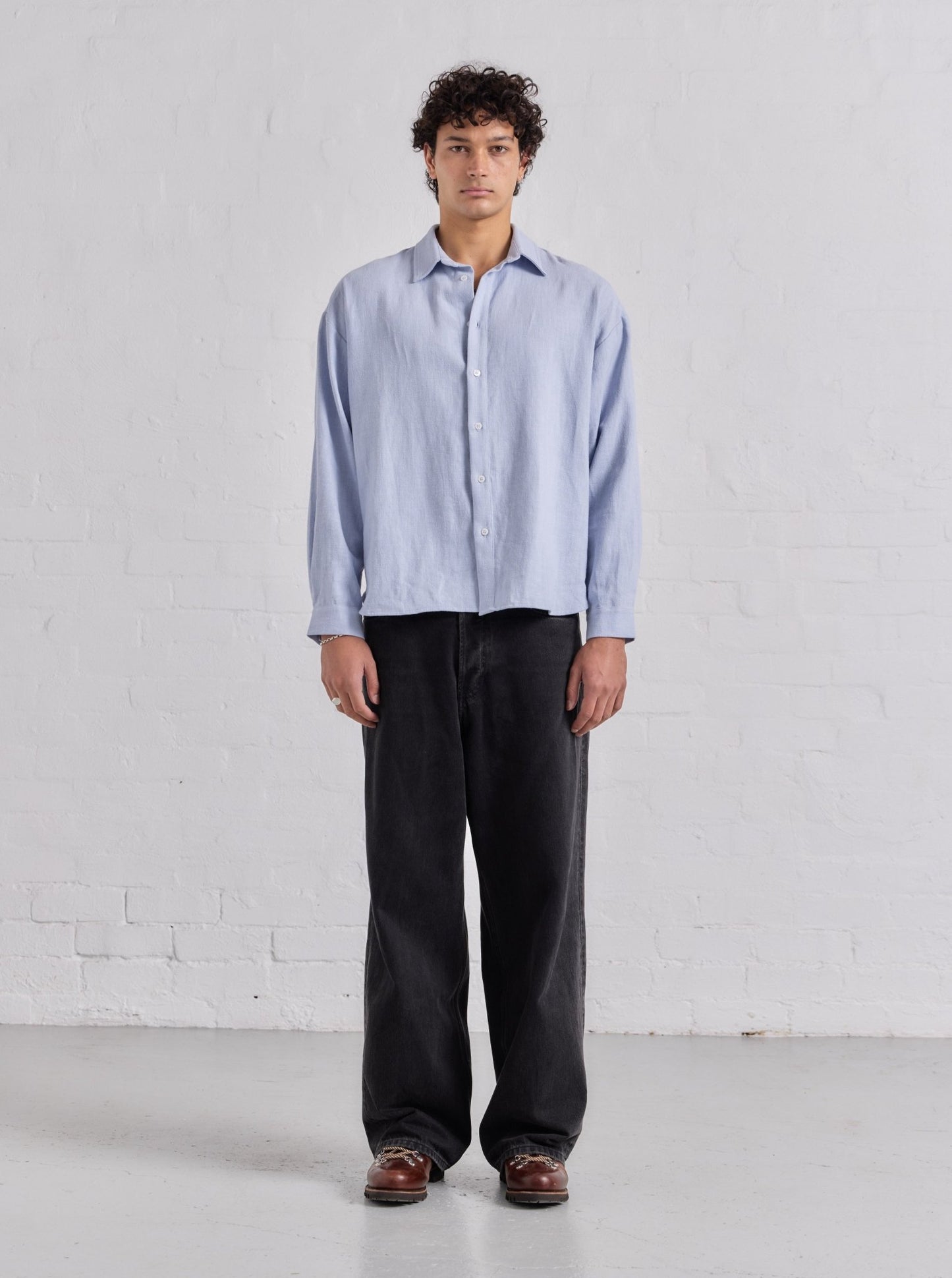 Executive Shirt - Lilac Ramie - ASHA JASPER.