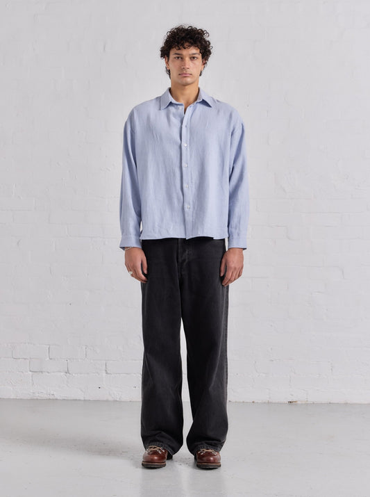 Executive Shirt - Lilac Ramie - ASHA JASPER.