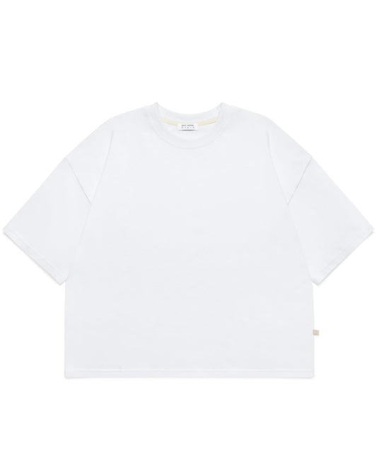 Heavyweight Essential T-Shirt. White - ASHA JASPER.