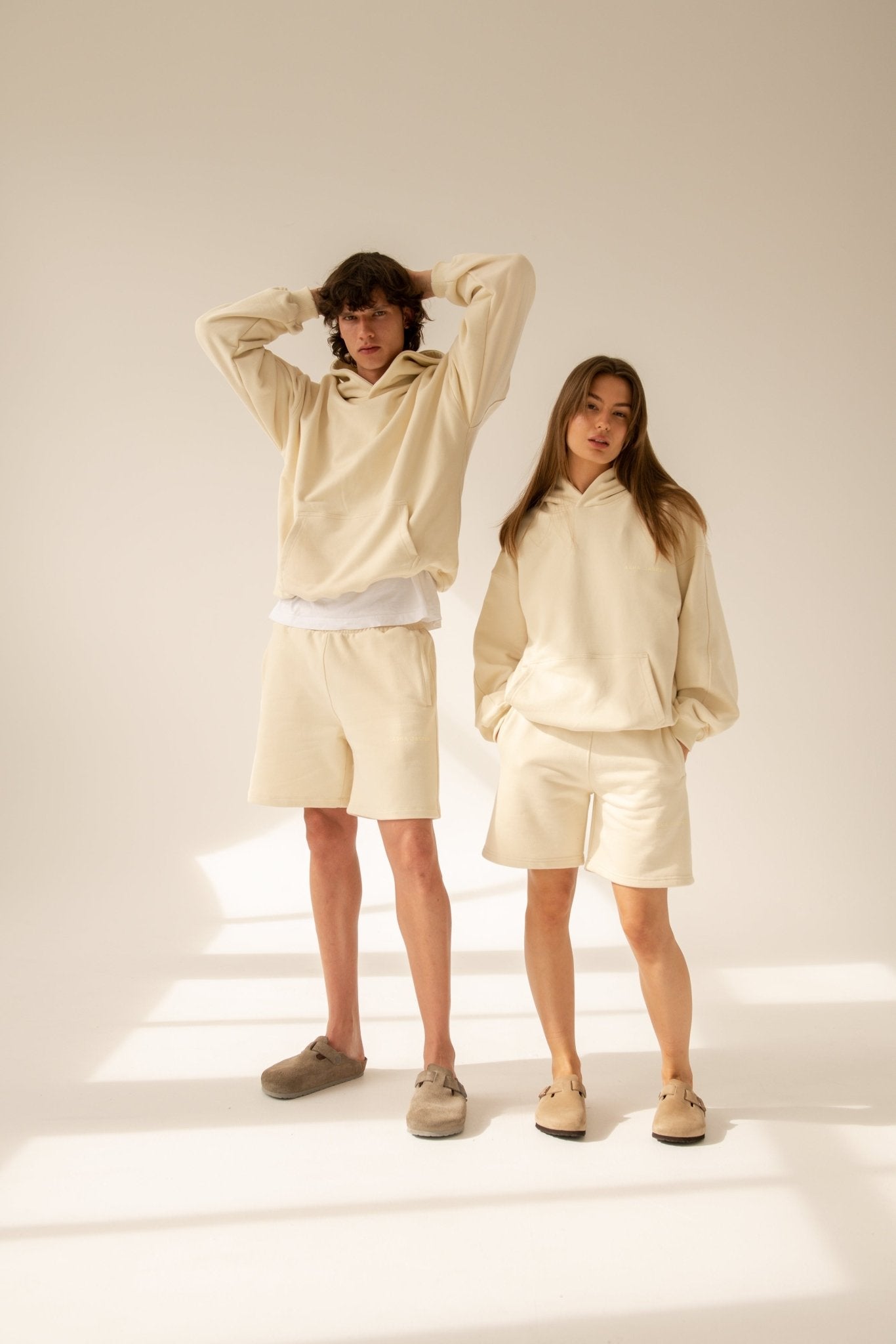 Logo Sweat Shorts. Butter - ASHA JASPER.