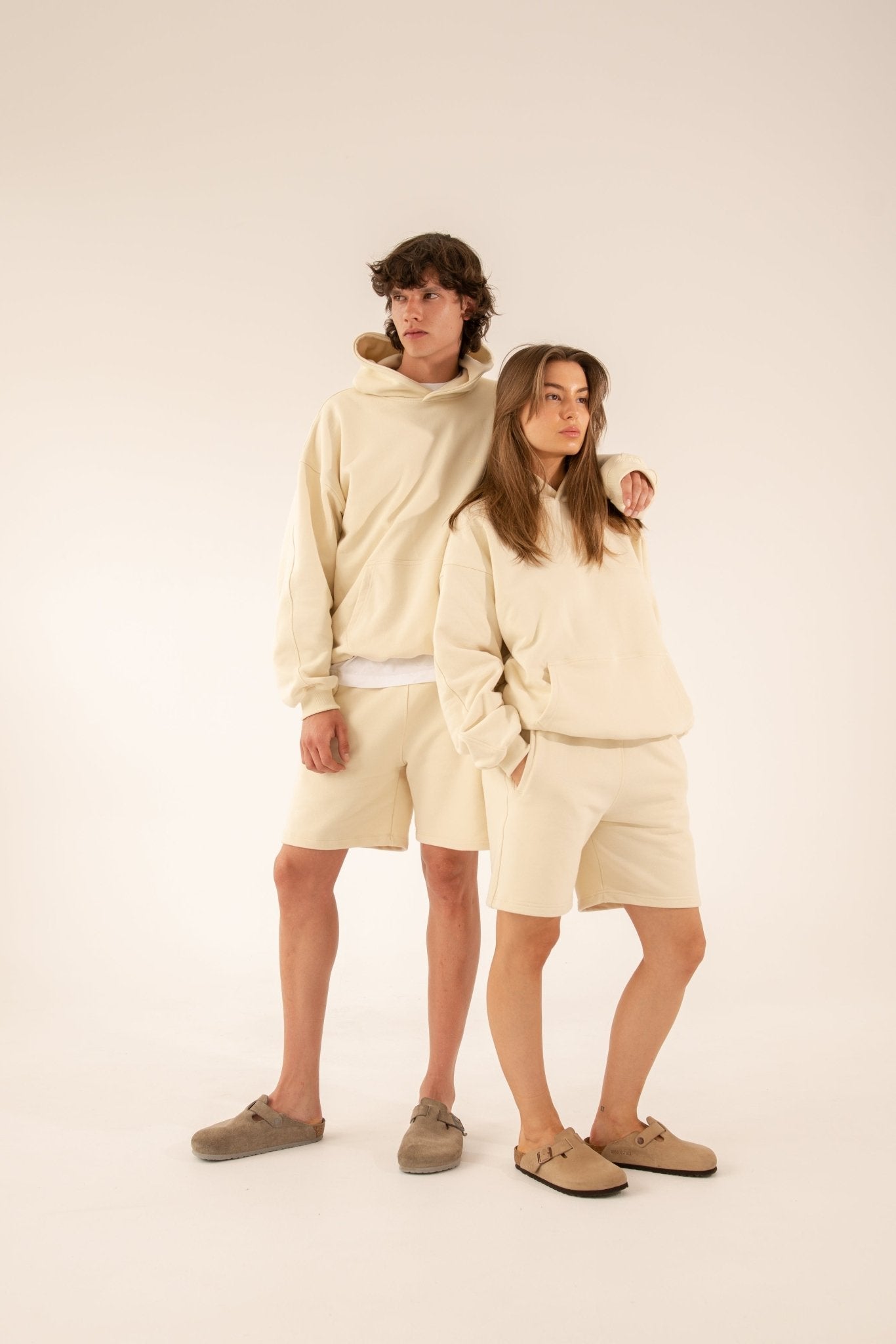 Logo Sweat Shorts. Butter - ASHA JASPER.