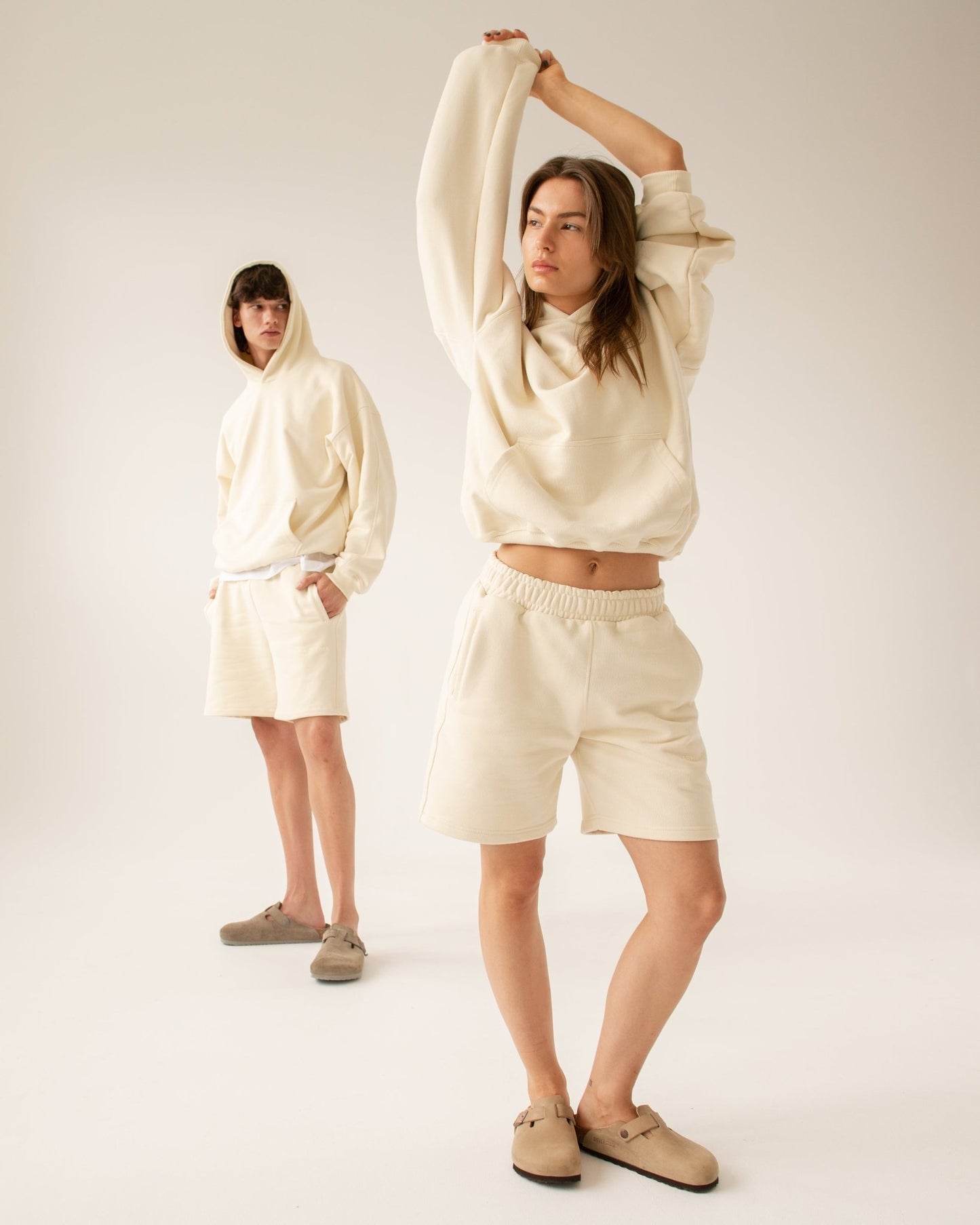 Logo Sweat Shorts. Butter - ASHA JASPER.