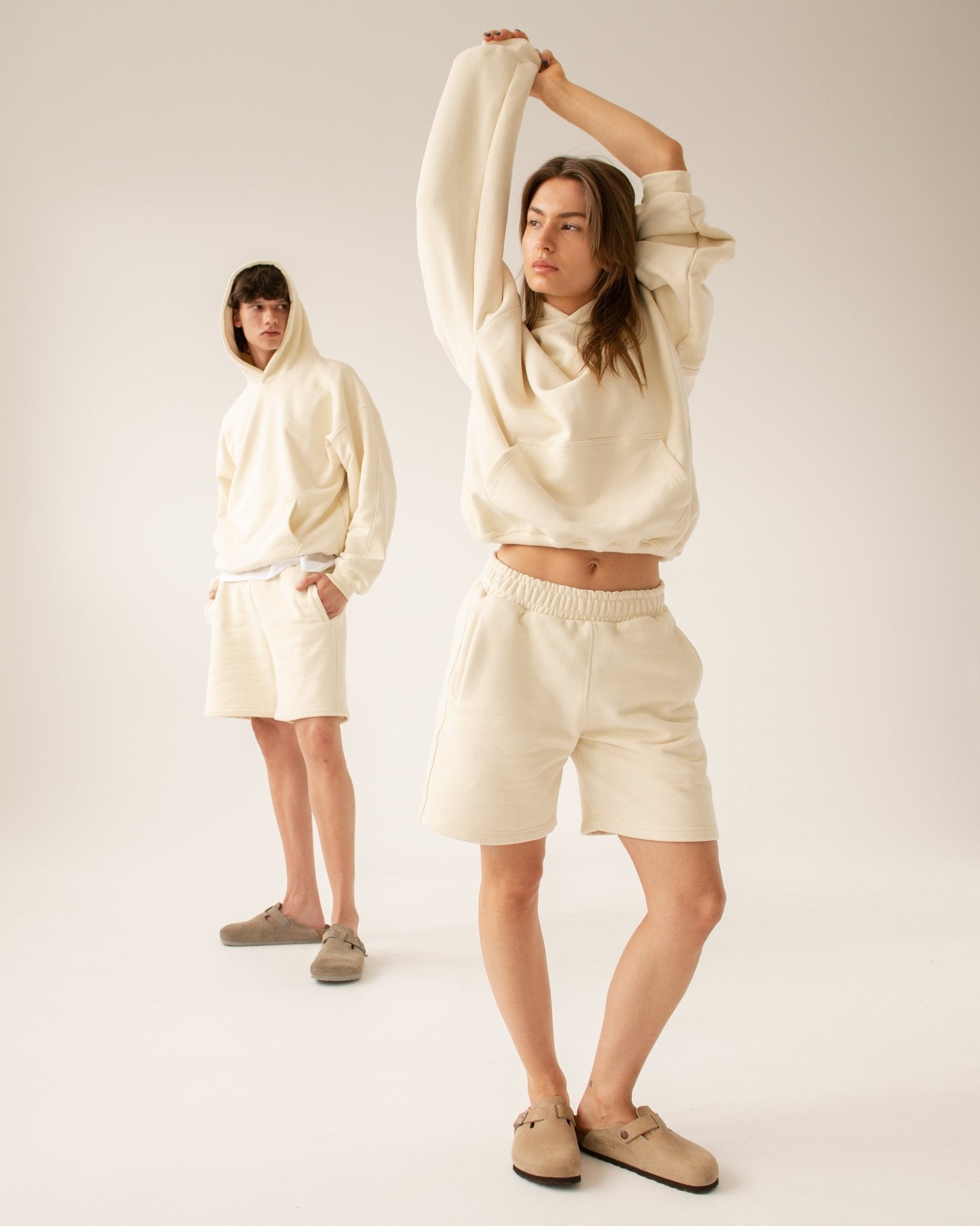 Logo Sweat Shorts. Butter - ASHA JASPER.