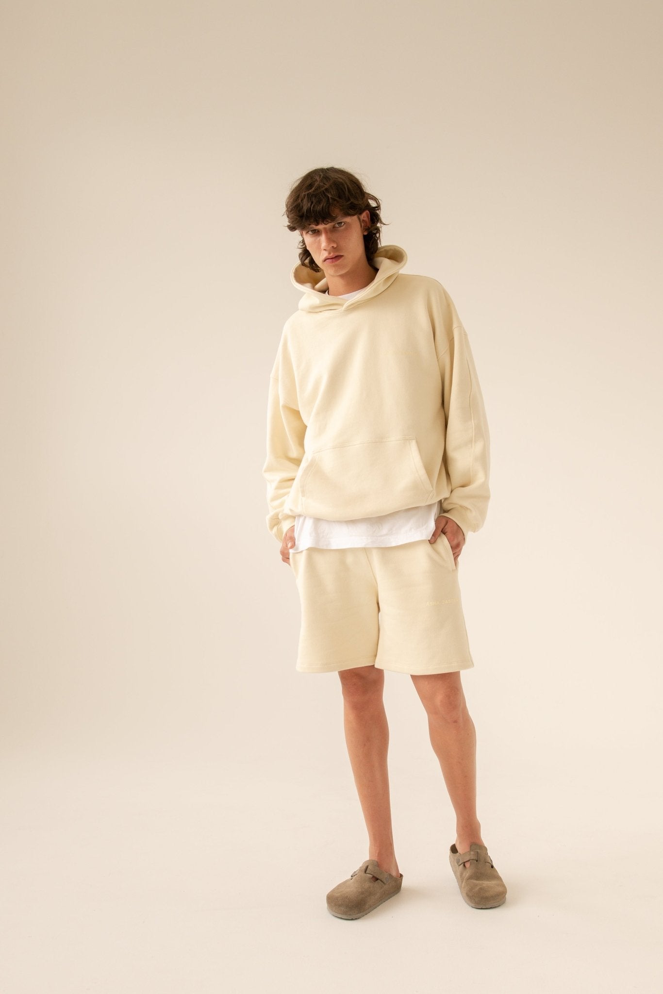 Logo Sweat Shorts. Butter - ASHA JASPER.