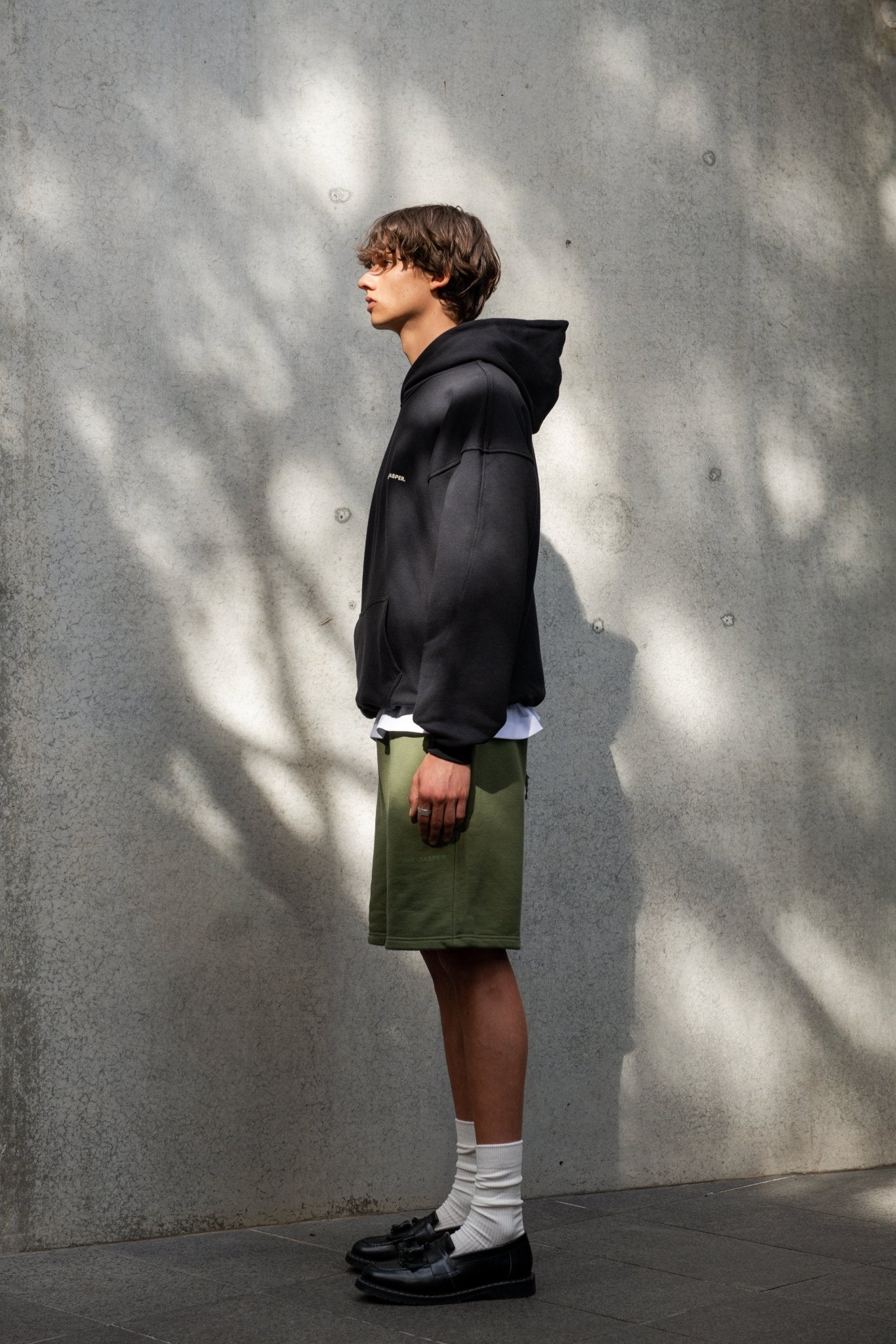 Logo Sweat Shorts. Moss - ASHA JASPER.