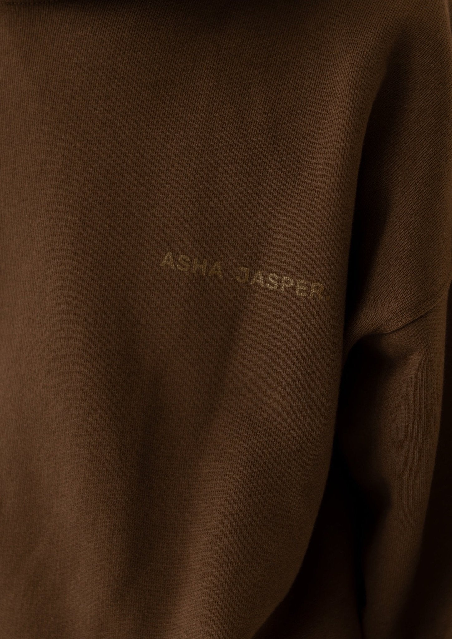 Logo Sweater. Mocha - ASHA JASPER.