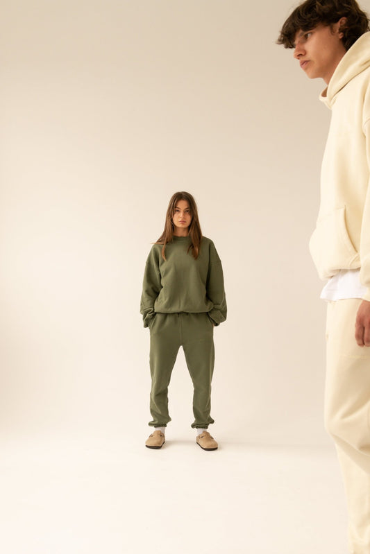 Logo Sweater. Moss - ASHA JASPER.