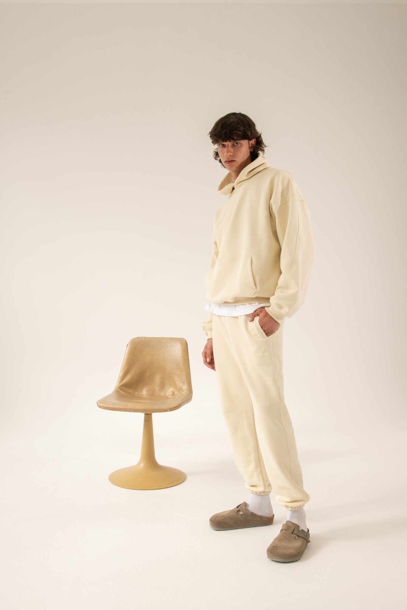 Logo Sweatpants. Butter - ASHA JASPER.