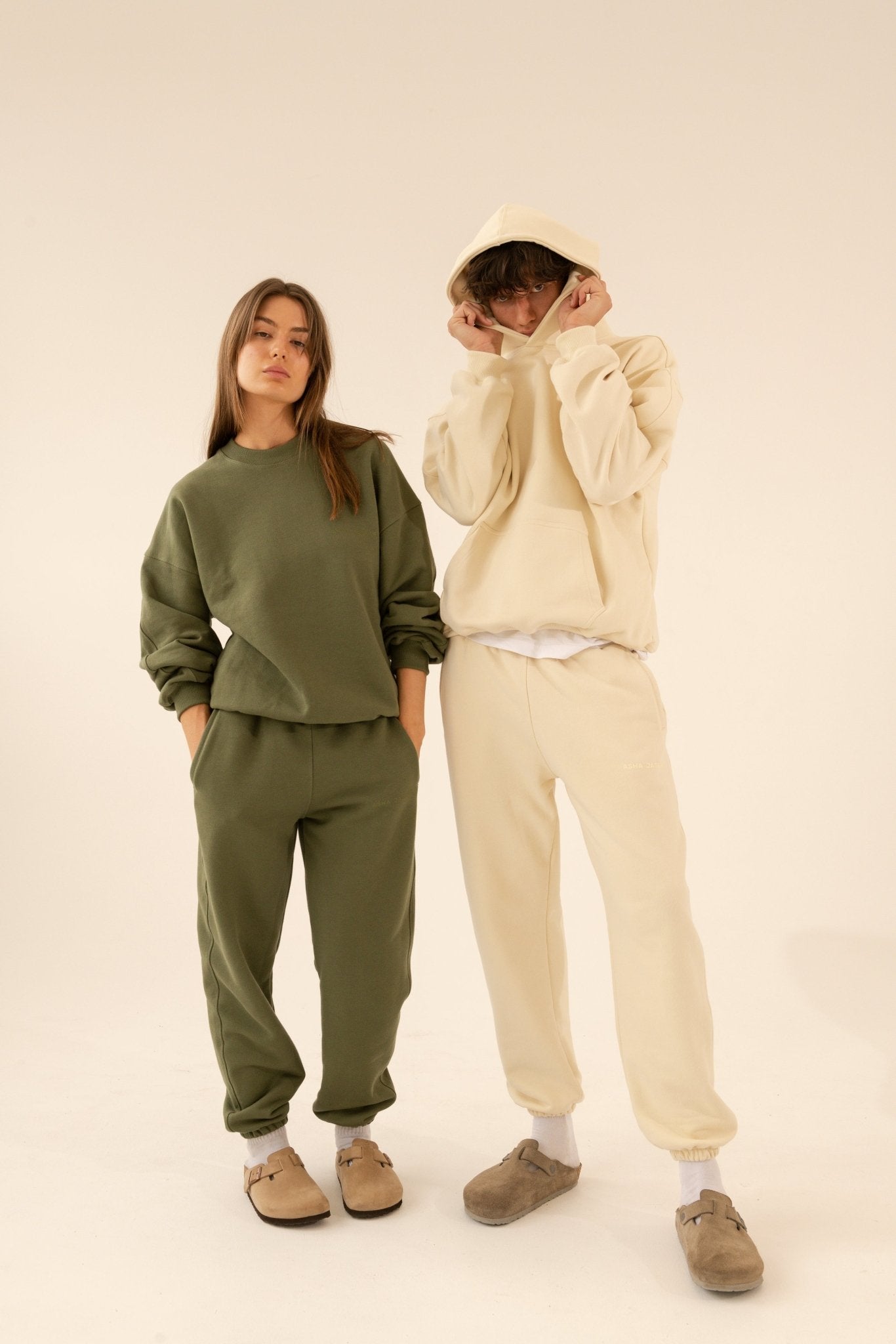 Logo Sweatpants. Moss - ASHA JASPER.